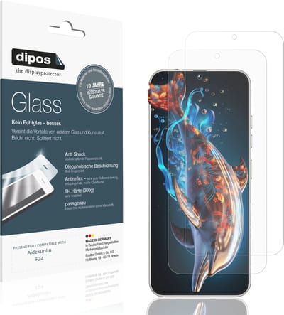dipos – 2x Matte Pantserfolie geschikt voor Aidekunlin F24 | 9H Screenprotector