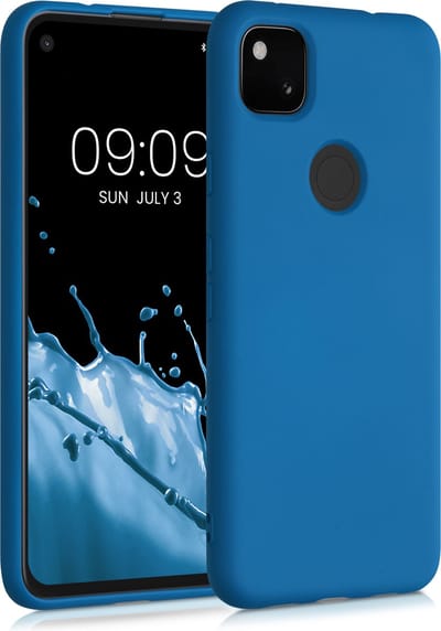 kwmobile telefoonhoesje geschikt voor Google Pixel 4a - Hoesje voor smartphone - Back cover in rifblauw