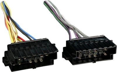 Radio Kabelboom voor Volvo (1982-1997) met Versterker Bypass - Universele ISO Aansluiting
