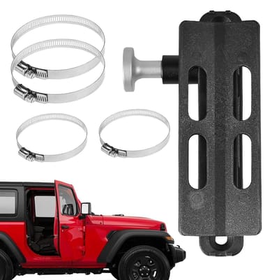 Brandblusser Houder - Voertuig Bevestiging - Veilig Transport - Snelle Toegang Knop - ca. 16.5 cm - Zwart