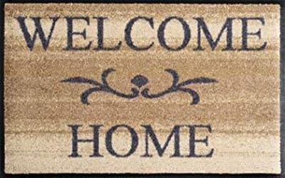 Kleen-Tex Deurmat Wash & Dry Welcome Home - 50 x 75cm - Beige