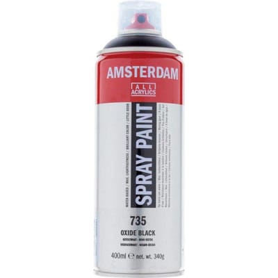 Bombe de peinture Amsterdam 400 ml noir oxyde noir