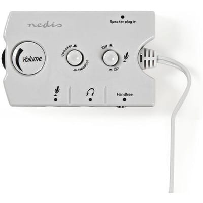 Nedis Audioswitch - Ingangen audio / video / data: 2x 3.5 mm Male - Uitgangen audio / video / data: 2.5 mm Female / 3x 3.5 mm Female - Bedieningsmogelijkheden: Handmatig - Aantal knoppen: 3