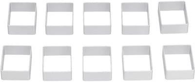 Dailygoods- Koekjesvorm Set 10 Stuks - Bakvormen Roestvrij Staal - Maanvormen - Duurzaam - Voor Desserts en Hapjes - Hoogwaardig Materiaal - Bakvorm