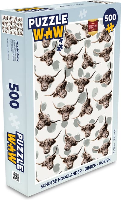 Puzzel Schotse hooglander - Dieren - Koeien - Legpuzzel - Puzzel 500 stukjes