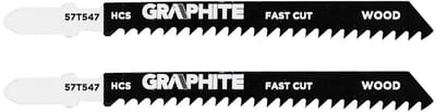 GRAPHITE - Decoupeerzaagblad - 8 TPI - HCS - Zgrubne Cięcie - 2 Stuks