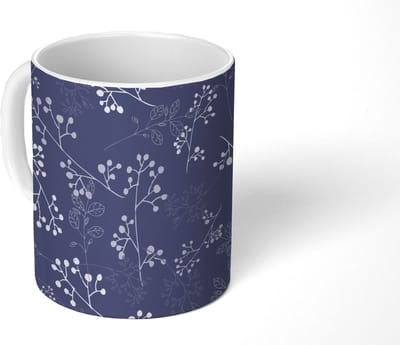 Mok - Koffiemok - Tak - Bloesem - Patronen - Mokken - 350 ML - Beker - Koffiemokken - Theemok