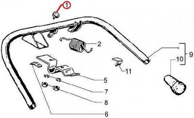 kunststof diverse rms voor scooter piaggio 125 vespa px 1978 t/m 2017 174773 nieuw