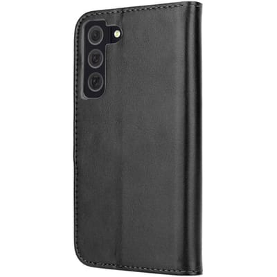 ShieldCase hoesje geschikt voor Samsung Galaxy S23 Plus bookcase leer (zwart) - geschikt voor Samsung Galaxy S23 hoesje met pasjeshouder - telefoonhoesje met ruimte voor pasjes - Ruimte voor 2 pasjes