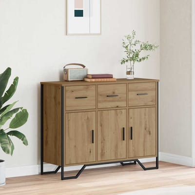 vidaXL - Dressoir - Artisan - Eiken - 97 - x - 32,5 - x - 74,5 - cm