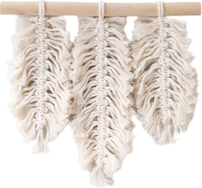 LEISURE ARTS Macrame Set Veren-ontwerp - DIY pakket volwassenen - Muurdecoratie - Woonaccessoires