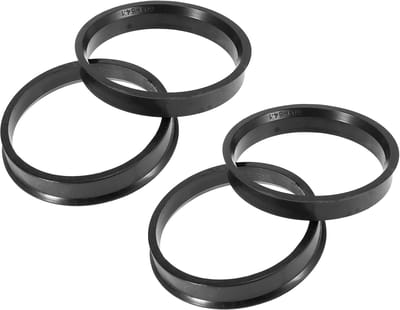 Dailygoods- Navenringen 4 Stuks - Kunststof - Binnendiameter 54,1 mm - Buitendiameter 60,1 mm - Nauwkeurige Pasvorm - Eliminatie van Stuurtrillingen - Naafring