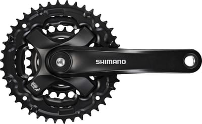 Shimano Tourney FC-TY501 Crankstel 175 mm - 48/38/28T - 3x6/7/8-Speed - Vierkante As - Zwart