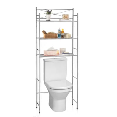 Toiletrek MARSA met drie legplanken – Stijlvol en praktisch in chroom