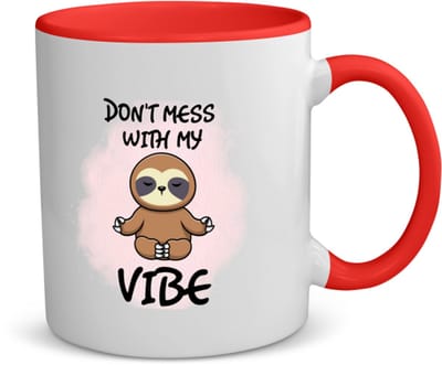 Akyol - koffie koffiemok - theemok - rood - Koffie - koffieliefhebber cadeau - leuke cadeau - grappige met opdruk - coffee gift - verslaafd aan koffie - collega cadeau - koffie met tekst - collega cadeau - afscheid cadeau - 350 ML inhoud