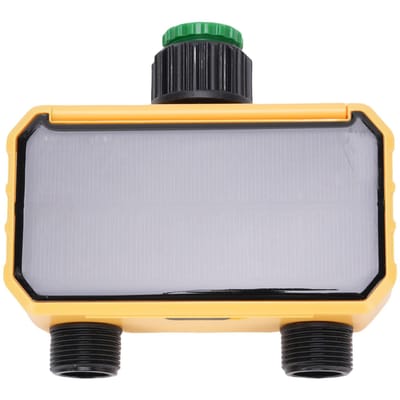 Zonne-Sprinkler Timer 2 Uitgangen Automatische Tijdinstelling Regenvertraging Water Timer voor Tuin Gazon Irrigatie gray