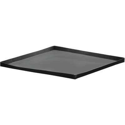HENDI Ovenschaal vierkant - PTFE-kunststof - anti-aanbaklaag - 28x28x1,5 cm - zwart - voor hogesnelheidsovens, ideaal voor friet en snacks