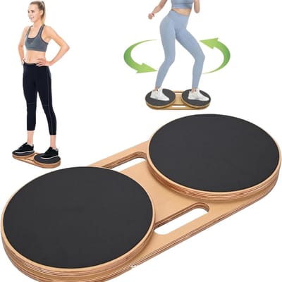 Taille Draaischijf - Twist Board - Lichaam Vormgeven - Hoge Draagcapaciteit - 54x25x4 cm - Zwart