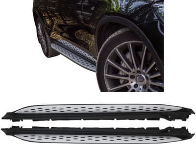 Treeplanken geschikt met Mercedes-Benz GLC - GLC Coupé X253 C253 zilver
