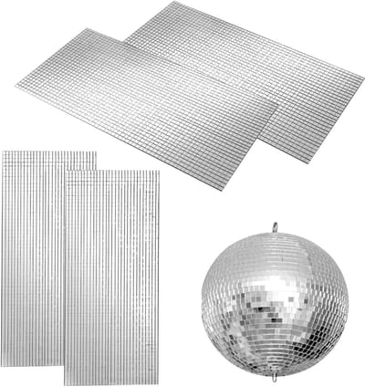 Dailygoods- Spiegelstickers 3600 Stuks - Zelfklevende Mozaïek Tegels - Mini Spiegel Mozaïek - Glas - 5 x 5 mm - Voor DIY en Feestjes