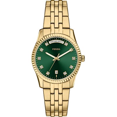 FOSSIL ES5460 Vrouwen Horloge 34 mm Goudkleurig