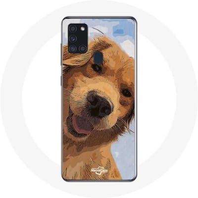Samsung Galaxy A21S hoesje Golden retriever Hondenras