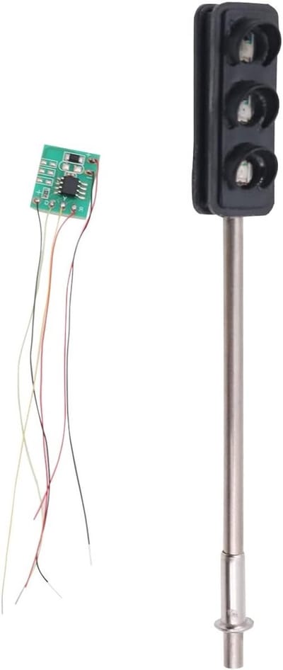 Dual Side HO/OO Verkeerslicht LED Signaal Lamp voor Modelspoor met LED Bedieningselementen - Perfect voor Treinbanen en Modelbouw