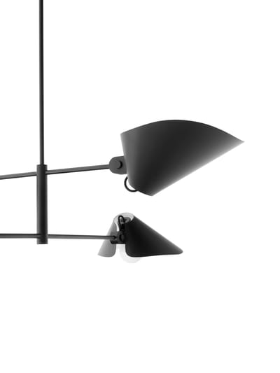 &Tradition Bonnet SC91, SC92, SC93 hanglamp - black - Hoogte 40 cm