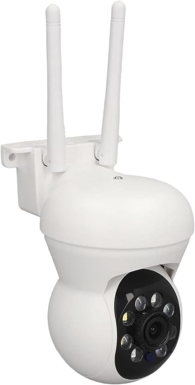 Beveiligingscamera Buiten - HD Camera - Huisbewaking - 360 Graden Draaiend - 1080p Resolutie - Wit