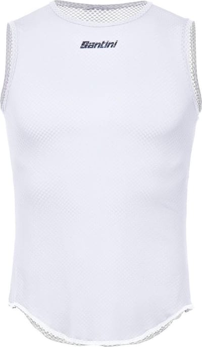 Santini Ondershirt mouwloos Wit Unisex - Lieve Sleeveless Baselayer White - M/L
