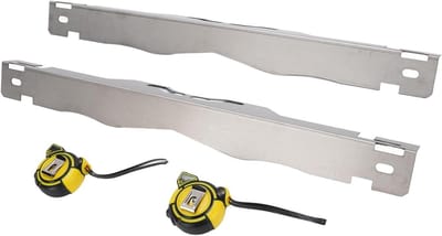 Wieluitlijningsgereedschap Set - Meetinstrument Wiel - Voertuig Uitlijnen - Robuust Staal Ontwerp - 2 Stuks 5m - Zilver