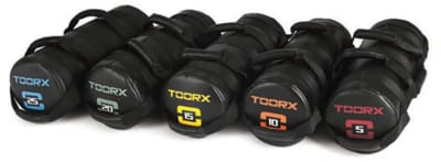 Toorx Professional Powerbag met 6 hendels - 10kg - Carbon Look Coating