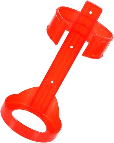 Brandblusser Houder - Brandblusser Ophanging - Snelle Toegang - Stabiele Plastic Constructie - 18.5x9x9cm - Rood