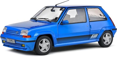Renault 5 GT Turbo MK2 schaalmodel 1:18 in blauw