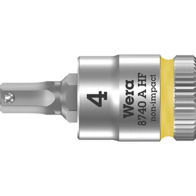 Wera 8740 A 05003333001 Inbus Dopsleutel-bitinzet Houderfunctie 4 mm 1/4 4 mm 1/4 (6,3 mm)