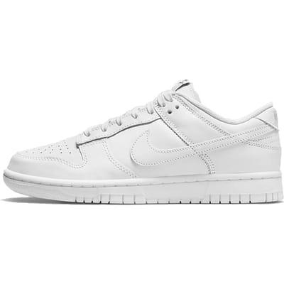 Nike Dunk Low Triple White (2021) (Women's) - Sneakers - Unisex - 109