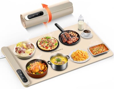Verwarmingsmat - Warmhoudbak - Buffetfeest Warmhouden - Gelijkmatige Oppervlakteverwarming - 500 Watt - Gebroken Wit
