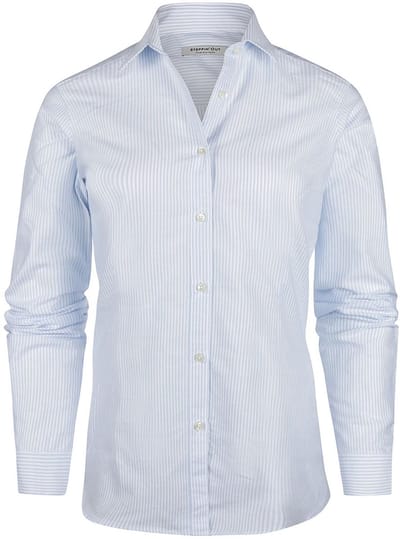 Steppin' Out Blouse Lauren Oxford gestreept Light Blue - Maat XS - Heren