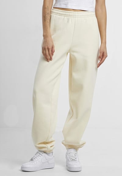 Build your Brand Ladies Fluffy Sweatpants BY291 - SOFT PINK - XL