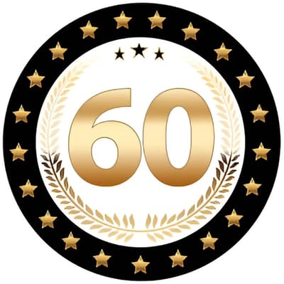 Bierviltjes 60 - 25x stuks - zwart/goud - luxe - verjaardag/jubilea - feestartikelen