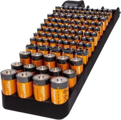 Batterij Organizer - Opbergkoffer Batterijen - Batterijen Sorteren - Inclusief Tester - Max 114 Batterijen