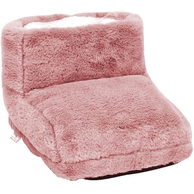 Chauffe-pieds Électrique Bottes Électriques avec 3 Réglages de Température et 3 Réglages de Minuterie pour la Maison et le Bureau rose