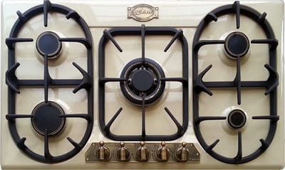 Kaiser Empire KG 9325 ElfEm gaskookplaat 90cm zelfvoorzienende gaskookplaat 3,8 kW WOK