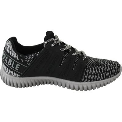 Plein Sport Heren Zwart Polyester Runner Mason Sneakers Schoenen