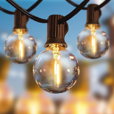 Lichtsnoer 30m met LED gloeilampen voor Buiten, Waterdicht, Warm Wit, Tuin en Terras Verlichting, Feestverlichting