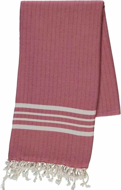 Lalay - Hamamdoek Krem Sultan Dusty Rose 180x100cm - dusty rose - 180 - 100 - Strandlaken - Saunadoek - Saunalaken - Omslagdoek - Stranddoek - Reishanddoek - Plaid - Zwem Handdoek - Sneldrogende Handdoeken