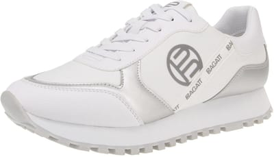 bagatt D31-A6L13-5050 Siena XL - Damesschoenen Sneaker - 2013-Wit-Zilver
