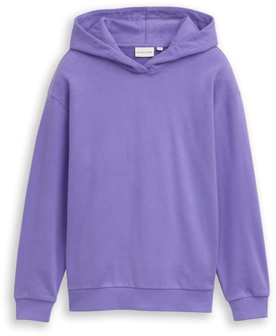 Tom Tailor - Oversized hoodie-sweatshirt met print op de rug - Maat 128 - vervain lilac