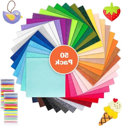 Knutselvilt Set - Vilt Vellen - Creatieve Projecten - 50 Levendige Kleuren - 20x30 cm - Kleurrijk