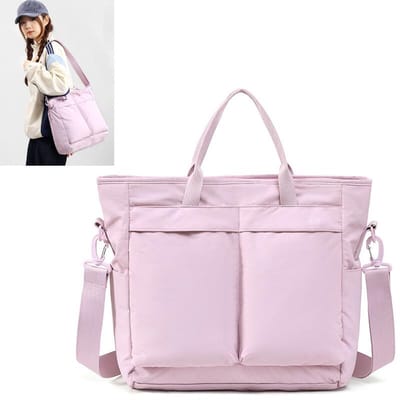 Tote bag - Dames- en herentassen - grote nylon draagtas - Casual canvas schoudertas - Crossbodytas - Handtas met meerdere vakken - Reistas - Schoudertas met veel vakken voor naar school - met veel vakken - Groot formaat (34x13x33cm）